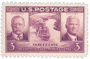 1939 3¢ Panama Canal stamp