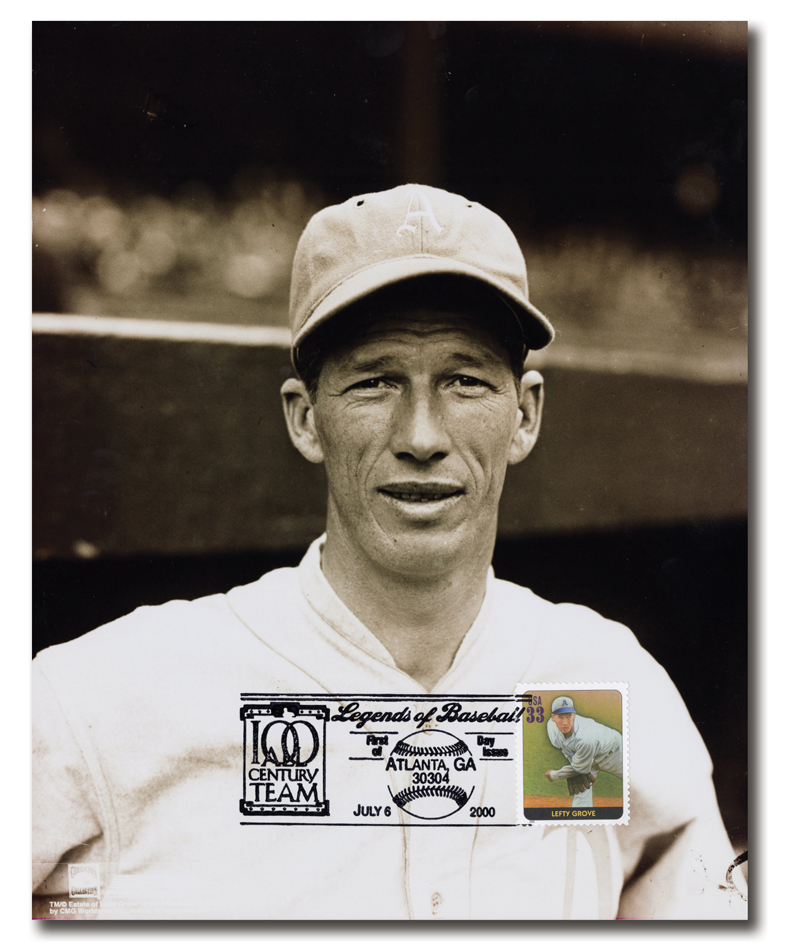 2000 Legends of Baseball - Lefty Grove Commemorative First Day Picture Card (8x10)