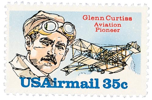 1980 Glenn Curtiss stamp
