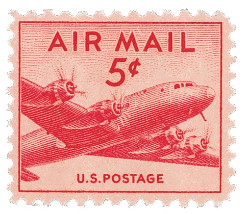 1947 5Â¢ DC-4 Skymaster Small Format stamp