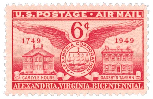 1949 6¢ Founding of Alexandria, VA