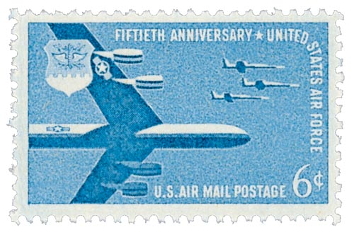 1957 6¢ Air Force stamp
