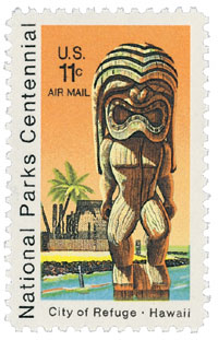 City of Refuge National Historic Park stamp