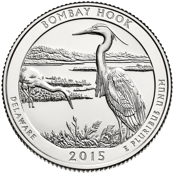 2015 Bombay Hook National Wildlife Refuge Quarter, Philadelphia Mint