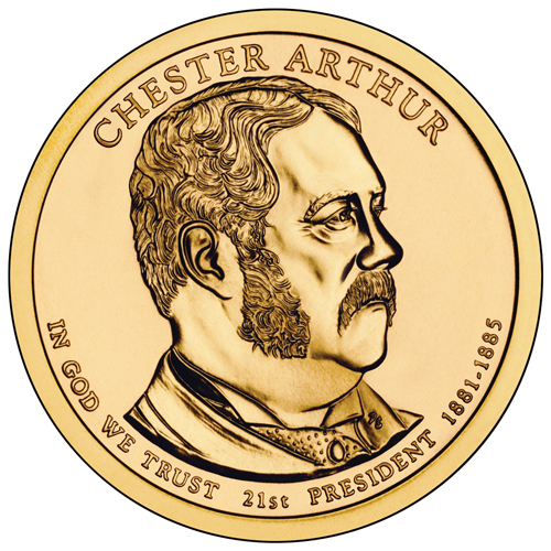 Item #CNPRES21D â€“ 2012 Arthur Presidential Dollar.