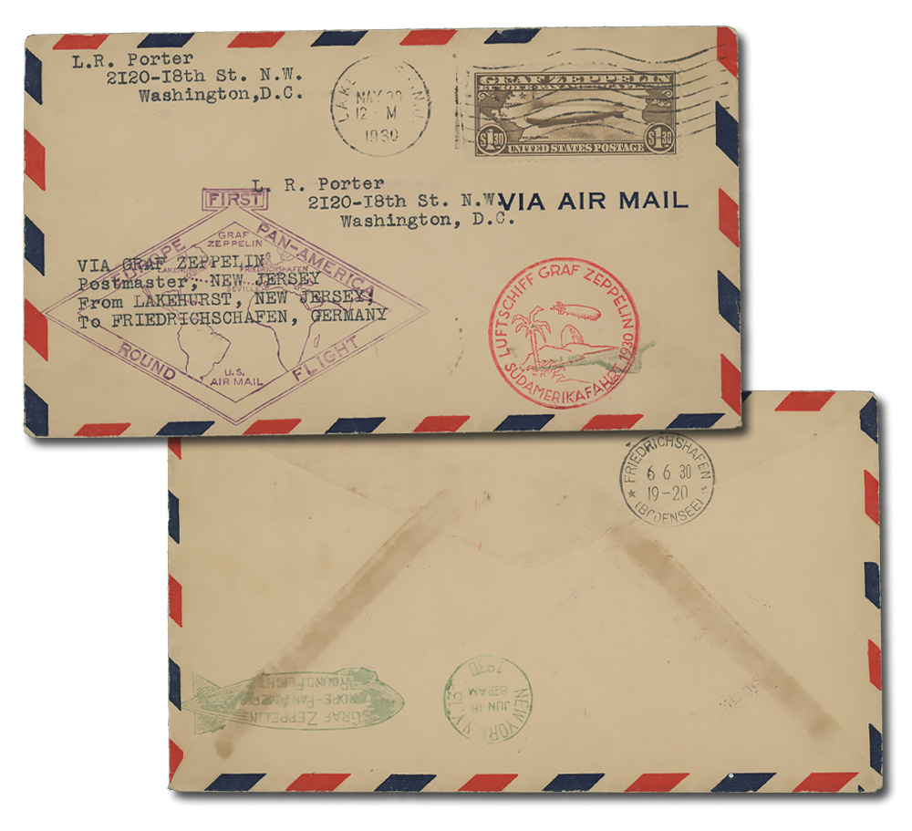 C13-15 - 1930 Graf Zeppelins, 3 stamps - Mystic Stamp Company