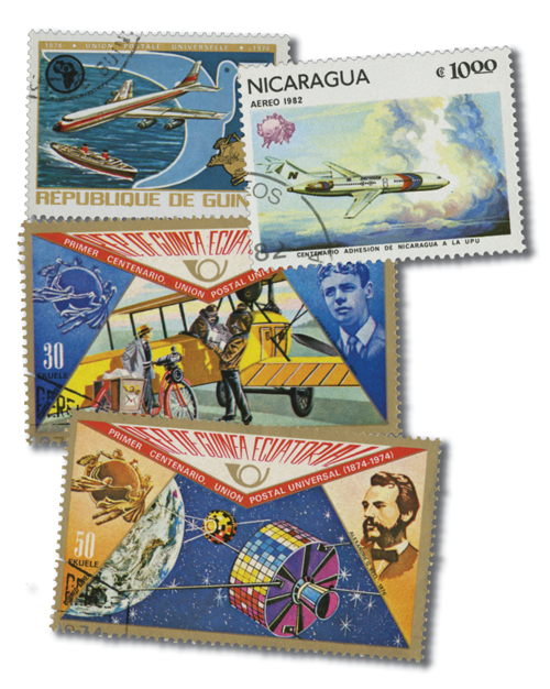 Item #MP1131 – 50 worldwide stamps honoring the U.P.U.