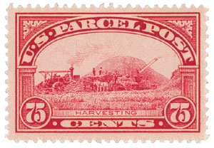 Q1 - 1912-13 1c Parcel Post Stamp - Post Office Clerk - Mystic Stamp Company
