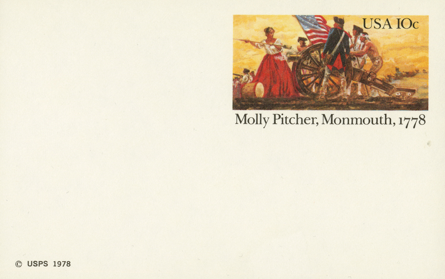 U.S. #UX77 – 1978 Molly Pitcher Postal Card.