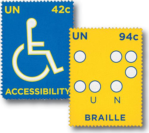 2008 42c/94c Persons with Disabilities stamps